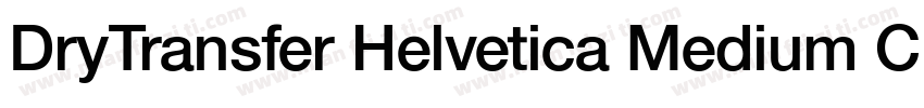 DryTransfer Helvetica Medium Caps字体转换